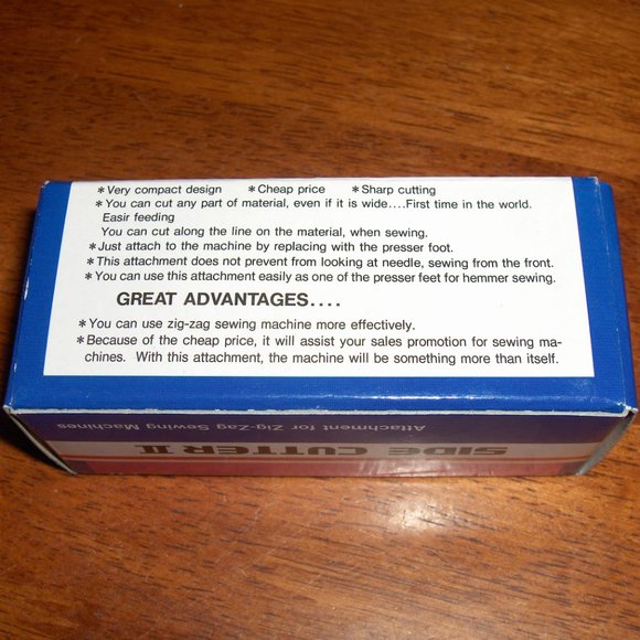 Side Cutter 2 Zig Zag Sewing Machine Attachment. Model R-CT 10 - Picture 3 of 9